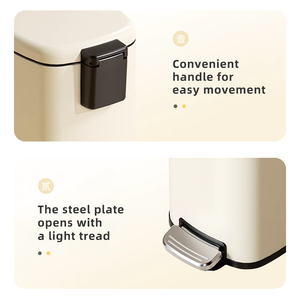 Thùng rác nhà bếp bằng kim loại 6L/10L/15L/20L/25L/30L có thể đứng hộp lưu trữ dung tích lớn chống nước trong nhà/ngoài trời - Product Image 5