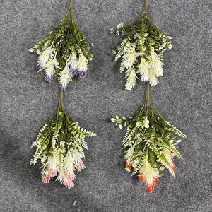 Bouquet de fleurs artificielles en soie mélangées pour décorations de mariage, ornement de sol, moulage par injection - Product Image 2