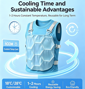 Chaleco Refrigerante Reutilizable con Material de Cambio de Fase PCM <span class=keywords><strong>para</strong></span> Enfriamiento Corporal Post-Entrenamiento, Alivio del Calor <span class=keywords><strong>para</strong></span> Entusiastas del Gimnasio y el Fitness - Product Image 2