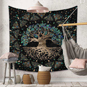 Tapiz <span class=keywords><strong>de</strong></span> <span class=keywords><strong>bosque</strong></span> <span class=keywords><strong>de</strong></span> árbol <span class=keywords><strong>de</strong></span> la vida misterioso colgante <span class=keywords><strong>de</strong></span> pared cuento <span class=keywords><strong>de</strong></span> hadas bohemio psicodélico hogar dormitorio decoración <span class=keywords><strong>de</strong></span> ensueño - Product Image 3