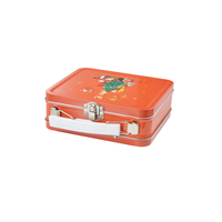 Emballage de boîte à lunch en étain avec impression personnalisée en usine Boîte à lunch en métal personnalisée de qualité alimentaire avec poignée de verrouillage pour cadeau