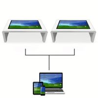 Kiosque interactif multipoint à écran tactile capacitif en métal en forme de U de 43 pouces, LCD/LED, pour magasin de détail, centre commercial, ascenseur