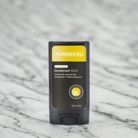 Déodorant végétalien biologique YURHERSU 15g, protection longue durée contre les odeurs, parfum frais toute la journée, unisexe