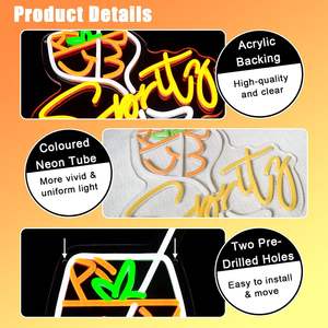 Letrero LED de Neón para Decoración de Pared, <span class=keywords><strong>Aperitivo</strong></span>, <span class=keywords><strong>Bar</strong></span>, Casa, Pub, Club, Tienda, Cueva del Hombre, Fiesta - Product Image 5