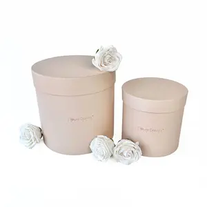 Ano novo Hot sale Valentim Embalagem Decorativa Gift Box Round Flower Box