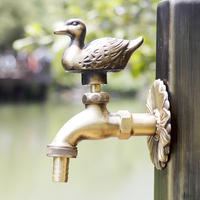 X5690 laiton matériel Antique et Bronze couleur artistique Animal canard forme de robinet de jardin
