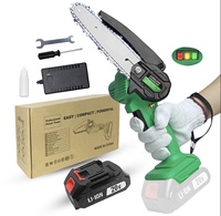 Gergaji Rantai Listrik Tanpa Kabel Profesional Outdoor CS-150 20V Mini Bertenaga Baterai Lithium, Mendukung OEM untuk Proyek DIY