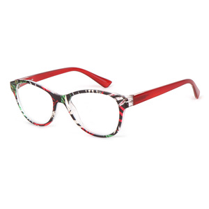 Commercio all'ingrosso colorato Cat Eye Read Glass OEM Logo personalizzato Designer Cat Eye Ladies Women occhiali da lettura Anti luce blu con imballaggio - Product Image 6