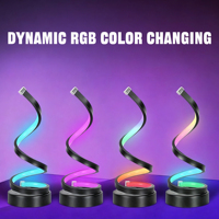 Lampe LED Moderne en Gros, Nouveauté, Mille Couleurs, RGB Intelligente pour Gamers, Contrôle par Télécommande et Application pour Salle de Jeu