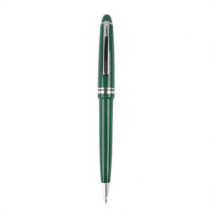 Gloss Lacquer Classic Torpedo Twist Metal Ballpoint Pen, Gold & Silver Trim Executive Signature Pen Custom Logo - Product Image 3