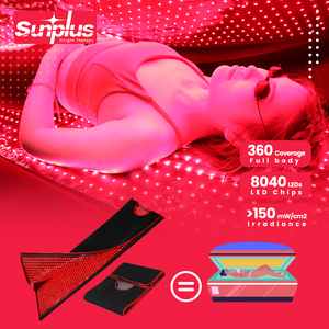 Lit de luminothérapie infrarouge rouge de qualité supérieure, grand format, avec sac de luminothérapie rouge et <span class=keywords><strong>lumière</strong></span> LED rouge pour la tête, lit de luminothérapie <span class=keywords><strong>pulsée</strong></span>, usine - Product Image 1