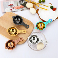 Gadget de cuisine de séparateur d'oeufs en acier inoxydable en gros d'usine pour séparer le blanc d'oeuf et le diviseur d'oeufs en métal de jaune