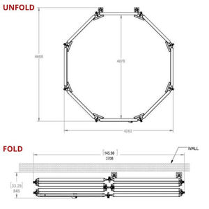 Gabbia Ottagonale da MMA Portatile in Acciaio Rinforzato Design Pieghevole Semplice Logo e Dimensioni Personalizzate Spedizione Rapida 15 Giorni Garanzia 2 Anni - Product Image 6