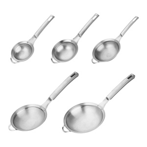Setaccio a maglia fine in acciaio inox 304 con manico, microfiltro per cucina, pasticceria e filtraggio alimenti - Product Image 5