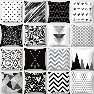 <span class=keywords><strong>Housse</strong></span> de <span class=keywords><strong>coussin</strong></span> de canapé moderne et minimaliste à motifs géométriques abstraits, articles ménagers populaires 2026 - Product Image 2