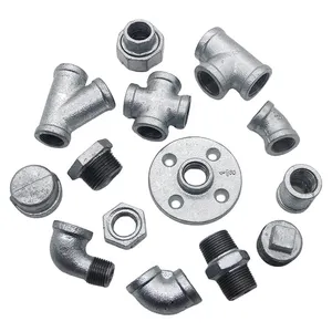 Male Thread Right Angle Connector Insert Pipe L Bend Elbow Galvanized Malleable Iron Pipe Fitting Gi Elbow Pipe Fittings