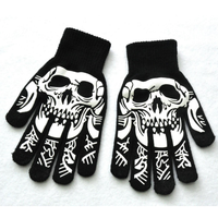 Gants à cinq doigts jacquard lumineux personnalisés en gros d'usine, vestes fluorescentes coupe-vent pour usage quotidien