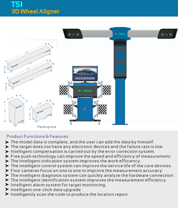 Alineadora de Ruedas 3D de Alta Precisión T50 T51 T228 con Seguimiento Automático y Informe QR, 250W 60kg para Uso en Garajes, Gran Oferta - Product Image 4