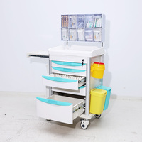 Chariot d'urgence pour l'anesthésie chirurgicale MT Chariot de nettoyage avec équipement médical Mini chariot médical Chariot médical Chariot