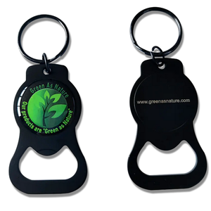 Chất Lượng Cao Sinh Thái Thân Thiện Với Kim Loại Mở Chai Keychain Bia Rượu Vang Mở Chai Key Nhẫn Key Bán Buôn Giá Rẻ Nắp Chai Mở - Product Image 4
