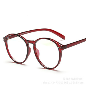 แว่นสายตาแบบเต็มกรอบ ลายดอกไม้สีน้ำตาล เลนส์ใส CR-39 ขนาดกลาง กรอบสำหรับทุกเพศ - Product Image 3