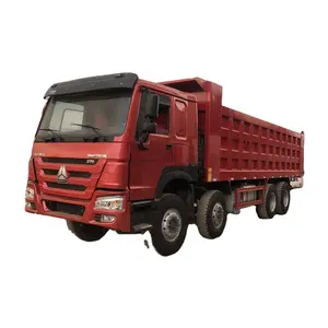 Used貨物ダンプトラックhowo 8 × 4チッパートラック40トン375 hp howoダンプトラックでchengda