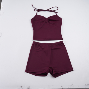 Casual Slim Fit Solid Color <b>Set</b> with Pleated Detail – Women’s 2 Piece Lounge Wear - Product Image 2