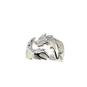 Anillos de Acero Inoxidable con Baño de Oro y Titanio de Moda 2024, Anillos Pop Rock para Hombre, Anillos con Grabado de Cadena para Mujer - Product Image 5