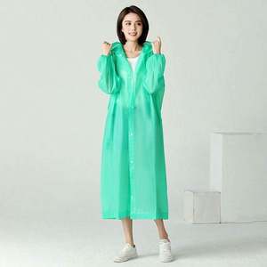 เสื้อกันฝนคุณภาพสูง EVA เสื้อกันฝนแบบหนา กันน้ำ สำหรับผู้หญิง ผู้ชาย ชุดกันฝนสำหรับตั้งแคมป์ - Product Image 6