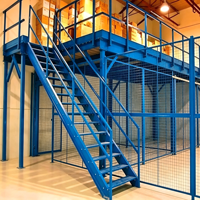Plateforme industrielle en acier à capacité de charge de 2000 kg/m, mezzanine robuste pour palettes, entrepôt de stockage de marchandises CE/ISO
