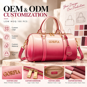 Bolso Tote de Cuero PU de Gran Capacidad con Logotipo Personalizado, Bolso de Mano de Lujo con Diseño Degradado para Mujer, Bolso de Hombro con Etiqueta Colgante - Product Image 1