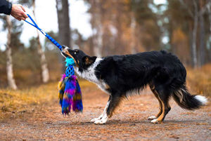 Özel Bungee gerçek hayvan kürk tavşan kürk köpek peluş oyuncak açık interaktif çekme römorkör yüksek kalite peluş Pet köpek çiğneme oyuncakları - Product Image 3