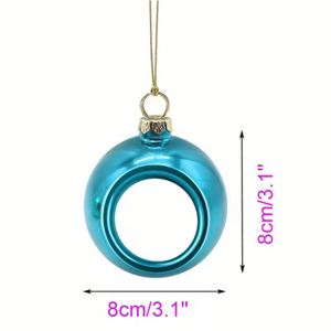 ลูกบอลพลาสติกขนาด 80 มม. สำหรับตกแต่งต้นคริสต์มาส แบบพิมพ์ลายตามสั่ง - Product Image 3