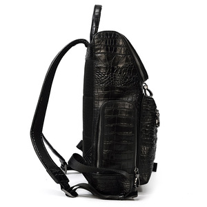 Mochila <span class=keywords><strong>de</strong></span> cuero <span class=keywords><strong>de</strong></span> <span class=keywords><strong>cocodrilo</strong></span> <span class=keywords><strong>de</strong></span> tendencia Vintage moda hombres y mujeres viaje senderismo mochila bolsa <span class=keywords><strong>de</strong></span> ordenador portátil - Product Image 3