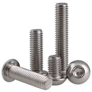 50 unids/bolsa 304 <span class=keywords><strong>tornillo</strong></span> de máquina de cabeza redonda <span class=keywords><strong>hexagonal</strong></span> de acero inoxidable M1.6 M2 M2.5 M3 M4 M5 M6 M8 M10 <span class=keywords><strong>M12</strong></span> ISO 7380 - Product Image 2