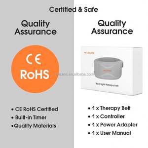 Ceinture de thérapie par lumière rouge avancée par photobiomodulation, utilisation sûre et non invasive avec minuterie intégrée - Product Image 6