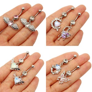 Gaby corazón personalizado fantasía grande quirúrgico Acero inoxidable ombligo anillos al por mayor a granel ombligo piercing ombligo joyería - Product Image 4