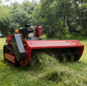 Cortacésped industrial todoterreno a gasolina de 4 tiempos, 800mm 1000mm, con control remoto y elevación hidráulica - Product Image 2