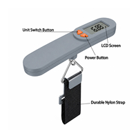 Balance à bagages LCD de poche électronique Portable Construction en plastique en acier inoxydable valise suspendue numérique pesant la batterie