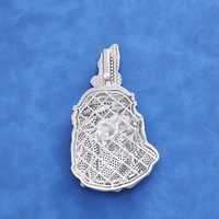 Pendentif Visage de Jésus en Moissanite S925 entièrement pavé, plaqué or et argent, collier hip-hop, bijoux de rue pour hommes