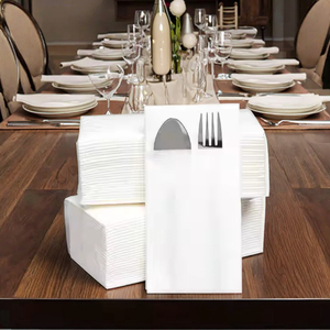 Prix <span class=keywords><strong>pas</strong></span> <span class=keywords><strong>cher</strong></span> Lot de 400 serviettes <span class=keywords><strong>en</strong></span> <span class=keywords><strong>papier</strong></span> jetables blanches à 2 plis essuie-mains serviettes de salle de bain douces pour les invités pour le mariage d'Halloween - Product Image 6