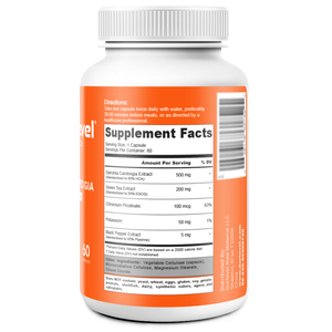 Cápsulas de Extracto de Garcinia Cambogia, 60 Cápsulas/Botella, 99% Puro, Marca Durlevel, Control de Peso, Control del Apetito, Halal/Kosher - Product Image 3