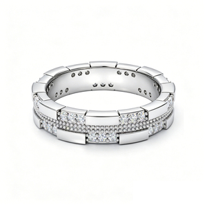Jewelry Wholesale OEM 925 Sterling Silver Brilliant Cut Stackable <b>Rings</b> Women Dainty Hypoallergenic Daily Wear Party <b>Adjustable</b> - Product Image 1