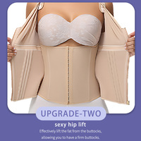 Gaine Amincissante pour Femme sur Mesure, Corset Serre-Taille avec Fermeture Éclair, Contrôle Ferme, en Spandex/Nylon Respirant pour Usage Quotidien