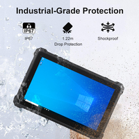 Tablette robuste Intel pas chère, 10,1 pouces, IP67, WiFi, BT, Android et Windows 8+128G, écran tactile, tablette PC industrielle avec 5G USB Type-C