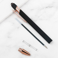 Roségouden Maggi Pen Spot Aluminium Staaf Balpen Groothandel Pers Metalen Middelgrote Oliepen Mat Grensoverschrijdend 1.0Mm Schrijflogo
