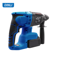 Marteau perforateur sans fil DINLI DL-01H 18V avec batterie au lithium, moteur sans balais, 26 mm, application industrielle pour le béton