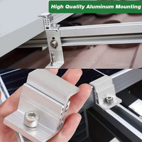 SunX-Tech Serre-câble solaire en aluminium réglable pour montage solaire, serre-câble latéral d'extrémité 30/35/40/45MM