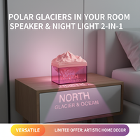 Diffuseur d'arômes d'huiles essentielles Polar Glacier, haut-parleur sans fil, veilleuse, lampe d'ambiance pour chambre d'enfant