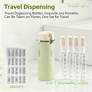 Dispensador de Viaje 4 en 1, Botellas Portátiles a Prueba de Fugas para Perfume, Champú, Acondicionador y Loción - Product Image 5